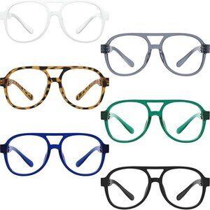 NEW Eyekepper Set of 6 1X Pilot Screwless Oversize Reading Readers Glasses Cases
